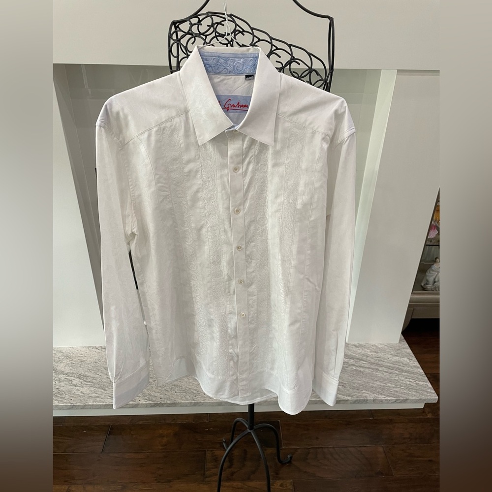 Robert Graham Men’s White Long Sleeved Shirt